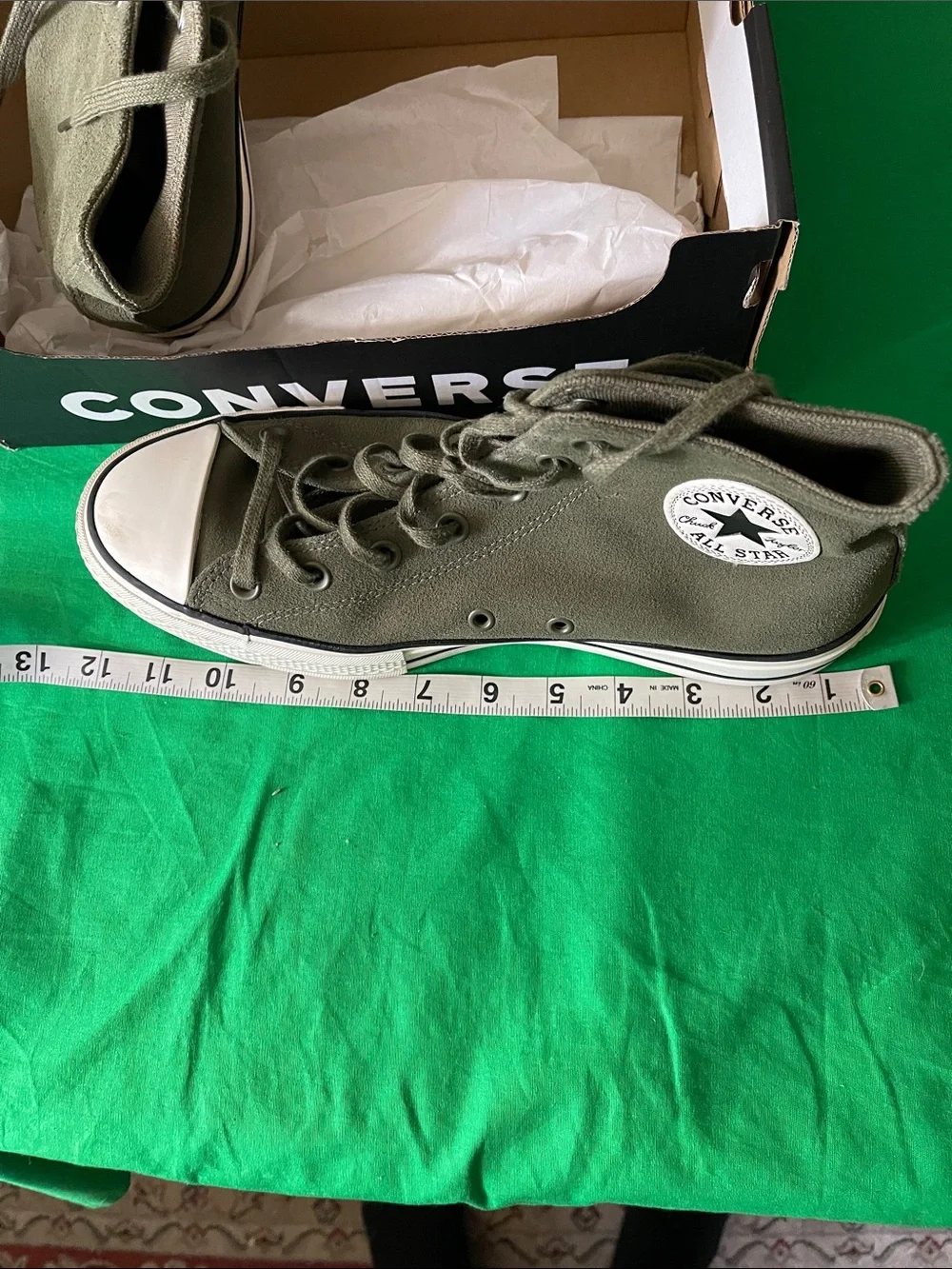 Converse Kids High Top Sneakers - Olive